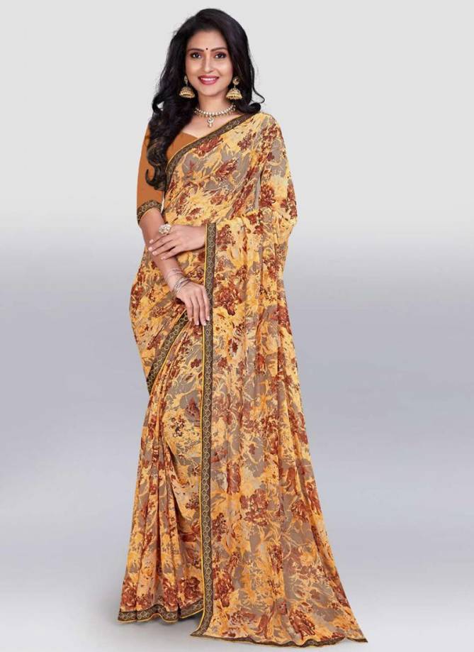 Sulakshmi Natkhat Latest Ethnic Regular Wear Designer Exclusive Digital Printed Georgette Saree Collection